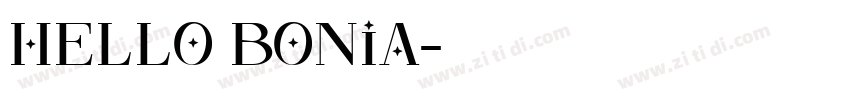 Hello Bonia字体转换